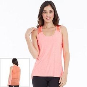 Marika activewear electric coral tank